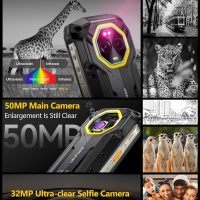 Ulefone Armor Mini 20 4G Rugged Phone, 16GB+256GB MTK Helio G99, 64MP+50MP Main Camera, 6200mAh(33W), 4.7" HD+ Corning Gorilla Screen, IP68/69K Waterproof, Versatile LED Light, Android 14 - Image 4
