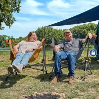 TIMBER RIDGE Hammock Camping Chair, Oversized Swinging Chair with Adjustable Back and Seat Height, Portable Folding Rocking Camping Chair for Outdoor Lawn, Backyard and Patio, Supports 400lbs - Image 2