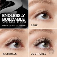 L'Oreal Paris Paradise Big Deal Mascara, Volumizing and Lengthening Formula, Buildable, Clump Resistant, Washable Blackest Black Mascara, 0.33 Fl Oz - Image 3