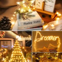Minetom Twinkle Fairy Lights, 33 ft 100 LED USB Plug in String Lights with Remote and Timer, Waterproof 8 Modes for Bedroom Indoor Wreath DIY Party Wedding Christmas Holiday Decoration - Image 9