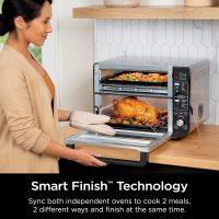 Ninja DCT451 12-in-1 Smart Double Oven with FlexDoor, Thermometer, FlavorSeal, Smart Finish, Rapid Top Convection and Air Fry Bottom , Stainless Steel - Image 5
