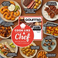Gourmia Indoor Pizza Oven Air Fryer Toaster – 1800W Countertop Multi-Cooker with Pizza Stone, Digital Controls & 6 Presets, Stainless Steel - Image 5
