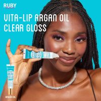 Ruby Kisses Broadway Vita-Lip Clear Lip Gloss (5 Pack Mint, Rosehip, Coconut, Argan Oil, Mango Butter), Ultra-Hydrating & Soothing Formula with Vitamin Oils, High-Shine Non-Sticky Finish Lip Balm - Image 8