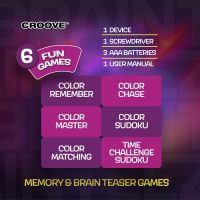 6 in 1 Brain Teasers & Memory Game, 6 Fun Games for Kids, Cool Handheld Toys, Unique Gifts for Teens, Best Activities for Tween Boy, Birthday Gift Ideas for Boys & Girls Ages 6-8 9 10 11 12 + Year Old - Image 4