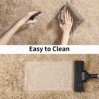 Soft Runner Rugs for Bedroom Hallways, 2x6 Beige Fluffy Shag Throw Area Rug Non Slip for Bedside Dorm, Long Shaggy Furry Carpet for Nursery Living Room - Image 7