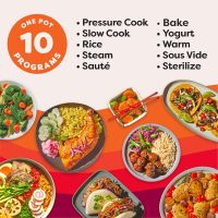 Instant Pot Pro 10-in-1 Pressure Cooker, Slow Cooker, Rice/Grain Cooker, Steamer, Sauté, Sous Vide, Yogurt Maker, Sterilizer, and Warmer, Includes App With Over 800 Recipes, Black, 6 Quart - Image 2