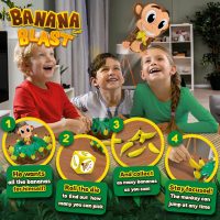 Banana Blast - Pull The Bananas Until The Monkey Jumps Game - Includes a Fun Colorful 24pc Puzzle by Goliath , Green - Image 2