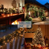 Joiedomi Clear Christmas String Lights Indoor,100 Count Mini Warm White Fairy Light,21.4 FT Lighting Decor for Patio Dorm Classroom Bedroom Holiday Wedding Party Garland Birthday Festival,Green Wire - Image 8