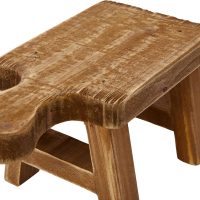 Creative Co-Op Small Wood Pedestal with Handle - Image 5