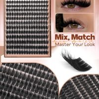 Manga Lash Clusters With Spikes Wispy Cluster Eyelash Extensions Fluffy Anime Eyelashes Clusters Reusable Faux Mink Fairy Individual Lash Extension (D Curve 12-18mm 204 pieces) - Image 6