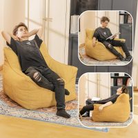Bean Bag Chair with Filler, Bean Bag Sofa Chair with Tufted Soft Armrests Plush Lazy Sofa Comfy Chair,Large BeanBag Chair for Adults in Livingroom, Bedroom - Image 8