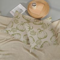 Fall Pillow Covers 18x18 Sage Green Pumpkin Decor Throw Pillows Case for Couch Maple Leaves Autumn Harvest Thanksgiving Farmhouse Indoor Outdoor Decorative Cushion Cases for Sofa Bed Set of 2 - Image 7