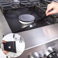Stove Burner Covers - Gas Stove Protector, Stove top Range Protectors, Set Top Burner Covers Black, Non Stick Reusable, Stove Cover, Easy to Clean, Double Thickness - Image 3