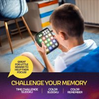 6 in 1 Brain Teasers & Memory Game, 6 Fun Games for Kids, Cool Handheld Toys, Unique Gifts for Teens, Best Activities for Tween Boy, Birthday Gift Ideas for Boys & Girls Ages 6-8 9 10 11 12 + Year Old - Image 2