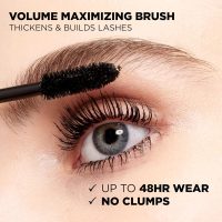 L’Oreal Paris Makeup Voluminous Original Volume Building Waterproof Mascara, Carbon Black, 0.23 Fl Oz - Image 4