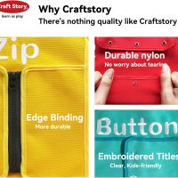 Craftstory Toddlers Montessori Toys Busy-Board for 3 4 5 Year Boy Girl Gifts Sensory Basic-Life-Kills Shoe-Tying Practice for Kids, Buckle Zip Lacing Travel Toy Birthday - Image 4
