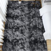 Andency Soft Area Rugs for Living Room Bedroom, 4x6 Non-Slip Fluffy Shag Carpet, Indoor Floor Fuzzy Shaggy Living Room Plush Rug for Kids Dorm Nursery Home Decor Aesthetic, Tie-Dyed Dark Grey - Image 8