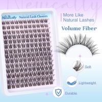 Lash Clusters Kit Wispy Natural Cluster Eyelash Extension Kit DIY Lash Extension Kit C-curly 10-16MM Eyelash Clusters Volume Individual Lashes Kit by Newcally - Image 4