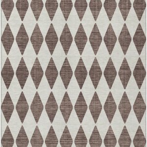 Addison Rugs Chantille ACN578 Brown 9' x 12' Indoor Outdoor Area Rug, Easy Clean, Machine Washable, Non Shedding, Bedroom, Living Room, Dining Room, Kitchen, Patio Rug