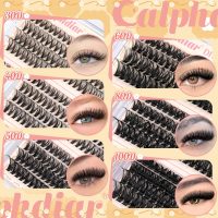 Calphdiar Eyelash Clusters 30D+40D+50D+60D+80D+100D Lash Clusters Wispy Individual Lashes 476PCS D-curly Lash Extension 10-16MM Natural Lashes Clusters DIY Cluster Eyelash Extensions for Beginners - Image 3