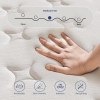 Queen Mattress, 12 Inch Queen Size Mattresses in a Box, Individually Wrapped Pocket Coils for Isolate Motion,Pressure Relief, CertiPUR-US Certified, Support Comfort & Medium Firm - Image 5