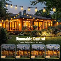 Brightown Outdoor String Lights - Waterproof Globe Patio Lights 30 Ft with 30 G40 Shatterproof LED Bulbs, Connectable Commercial Hanging Light for Backyard, Bistro, Porch, Cafe, Deck, Garden - Image 4