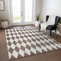 Addison Rugs Chantille ACN578 Brown 9' x 12' Indoor Outdoor Area Rug, Easy Clean, Machine Washable, Non Shedding, Bedroom, Living Room, Dining Room, Kitchen, Patio Rug - Image 2