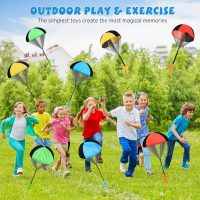Parachute Toy for Kids, Outdoor Toys Flying Parachute Men, Inside & Outside Toys for or 3 4 5 6 7 8 9 10 11 12 Year Old, Thanksgiving Day for Boy Girl 4-8 Year Old, Unique Boys Party Favors - Image 2