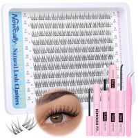 Natural Lash Clusters Kit DIY Lash Extension Kit Wispy Eyelash Extension Kit C-curly Individual Lashes Kit 9-12MM Short Eyelash Clusters with Lash Remover by Newcally - Image 8