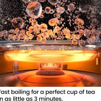Chefman Electric Kettle, 1.8L 1500W, Hot Water Boiler, Removable Lid for Easy Cleaning, Auto Shut Off, Boil-Dry Protection, Stainless Steel Filter, BPA Free, Borosilicate Glass Electric Tea Kettle - Image 3