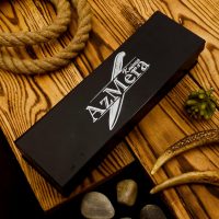 Azmera Bushcraft Hunting Knife with Fire Starter, Stainless Steel Fixed Blade Survival Knife,Handmade Knife with Leather Sheath, Outdoor Knife, Camping Knife - Image 8