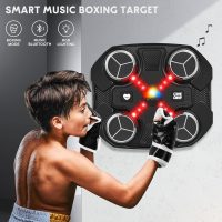 Music Boxing Machine Sport Toys for Kids,Wall Mounted Bluetooth Smart Punching Target,Training Pad Toy with Boxing Glove,Ideas Toys for Boys Girls Kids 3 4 5 6 7 8 9 10 11 12+ Years Old - Image 6