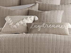 Mills Waffle Taupe Pillows