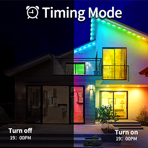 300ft RGB Eaves Lights Arbitrary Timing Mode