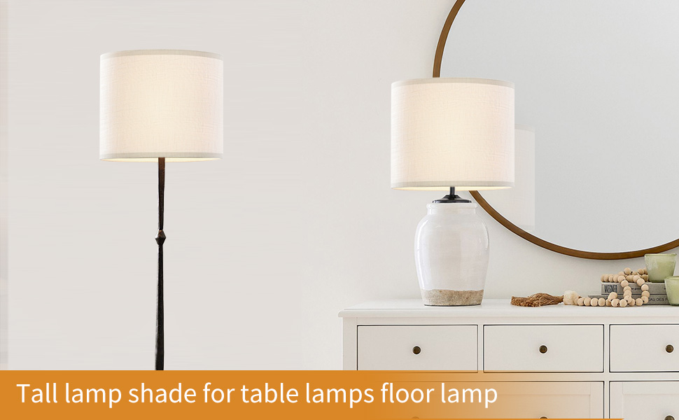 white lamp shades