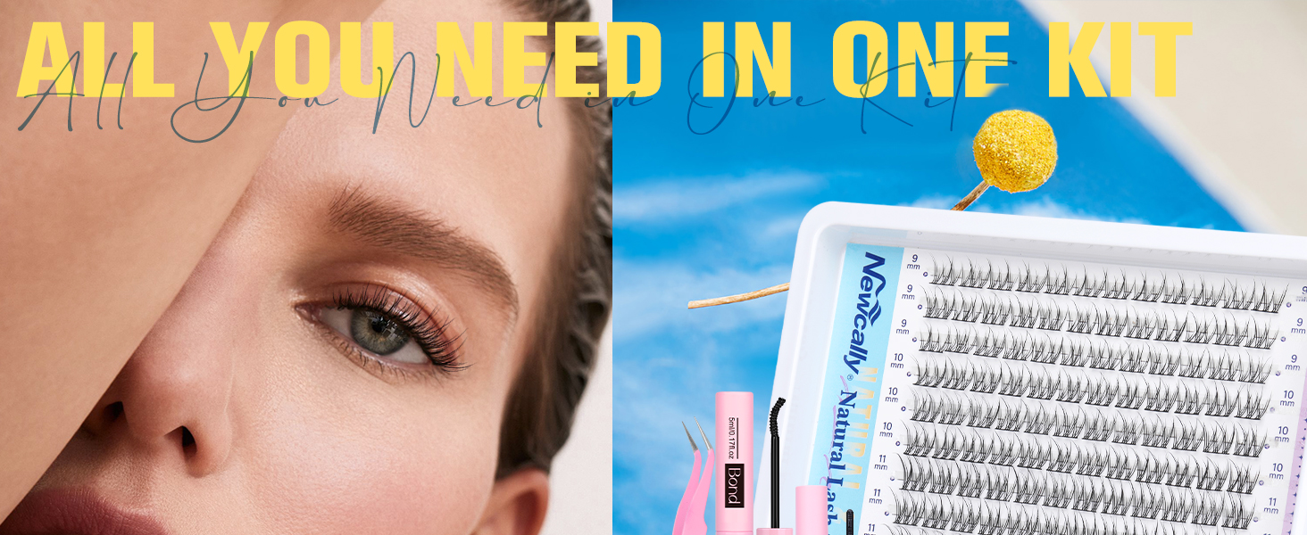 Natural Lash Clusters Kit with Lash Remover
