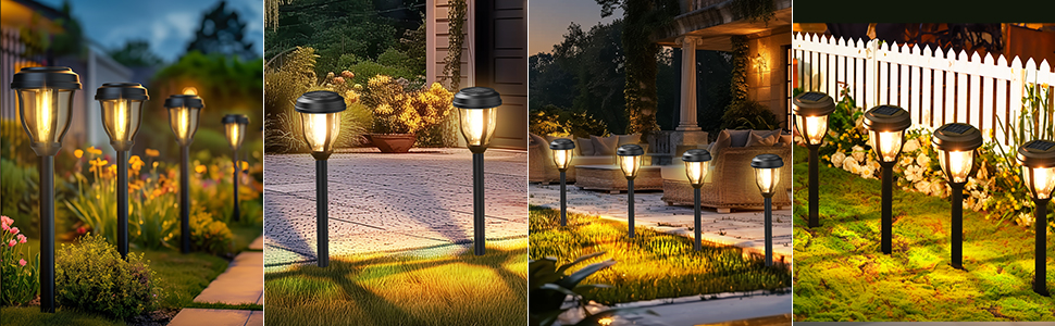 12 Pack Solar Lights Outdoor Waterproof