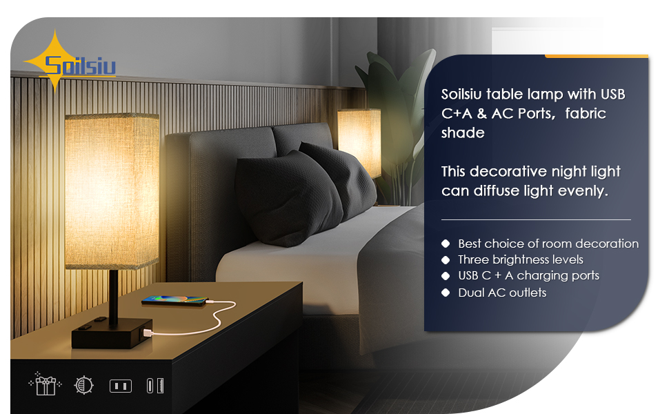 Bedside Table Lamp