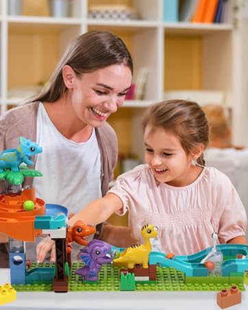  Dinosaur Marble Run Building Blocks