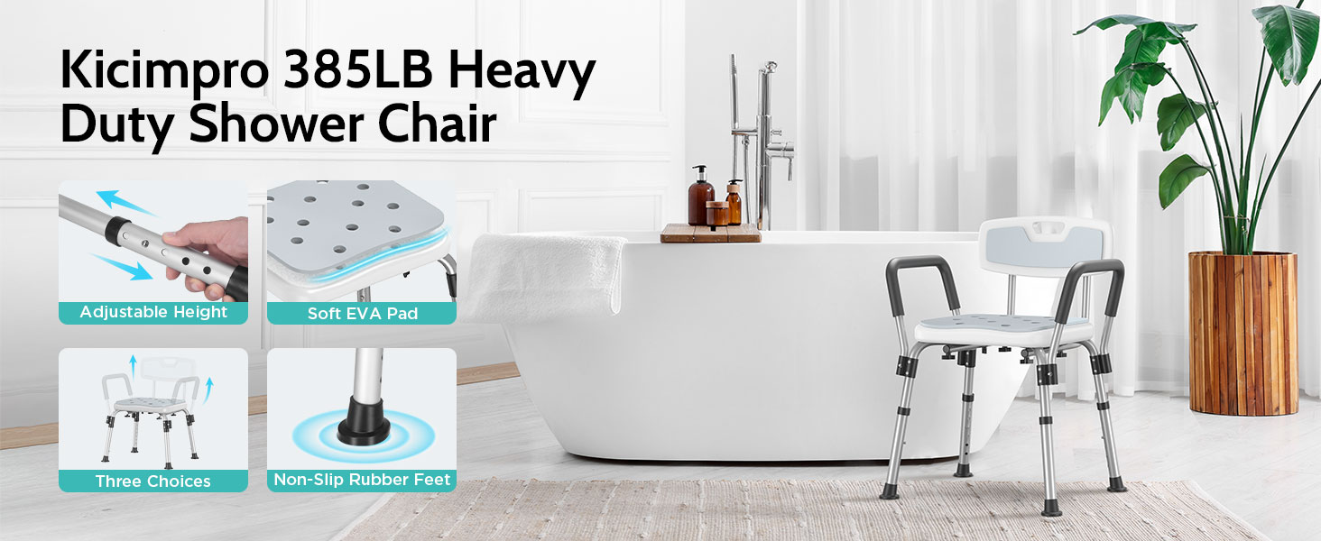 Kicimpro 385LB heavey duty shower chair 
