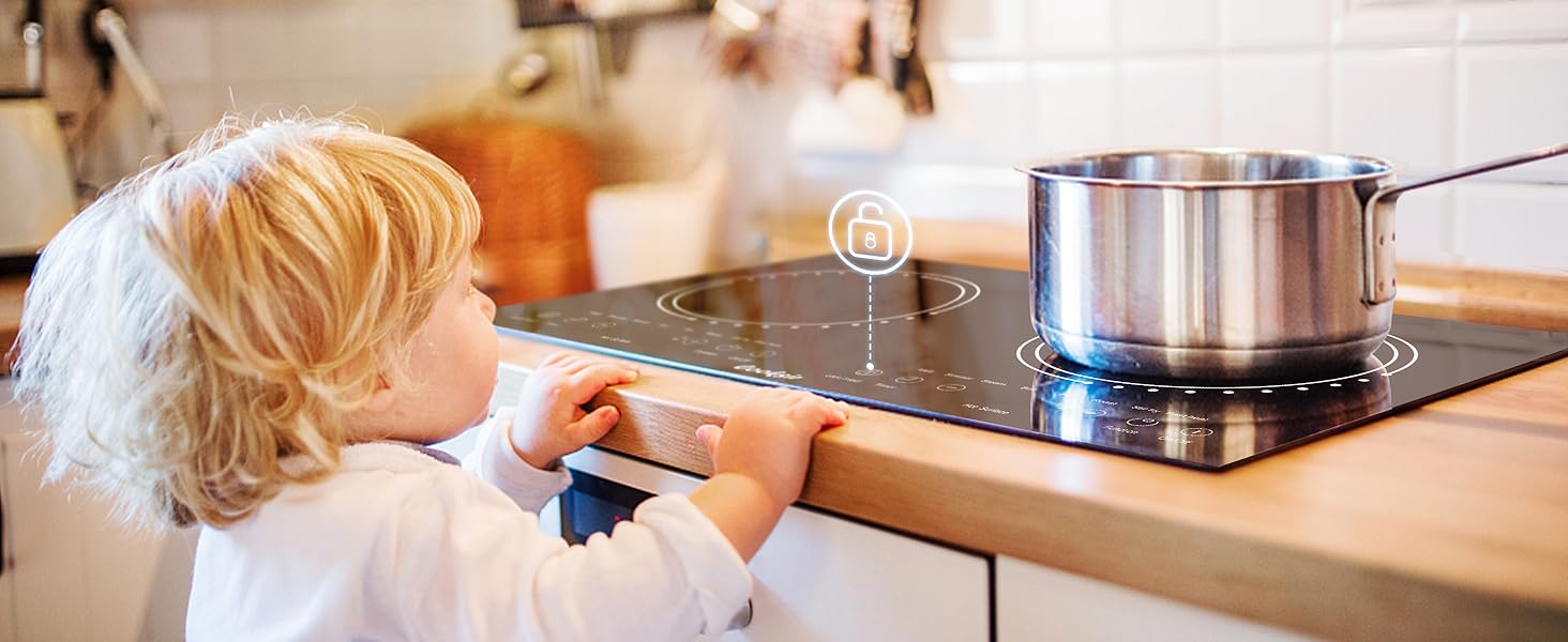 2 burner electric cooktop 24 inch