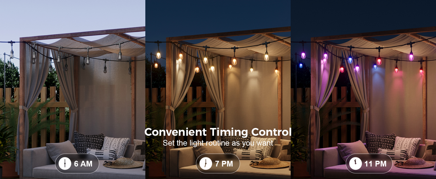 outdoor string lights waterproof