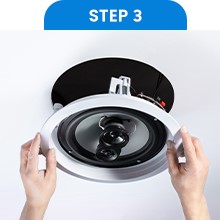 This image shows how to install the speaker.