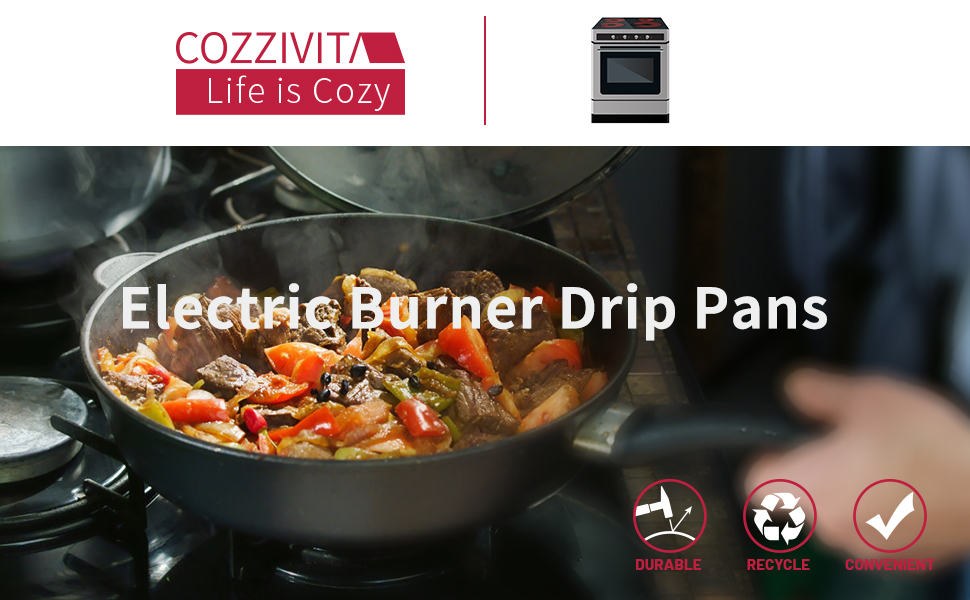 electric stove burner drip pans