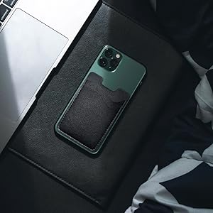 leather phone card holder