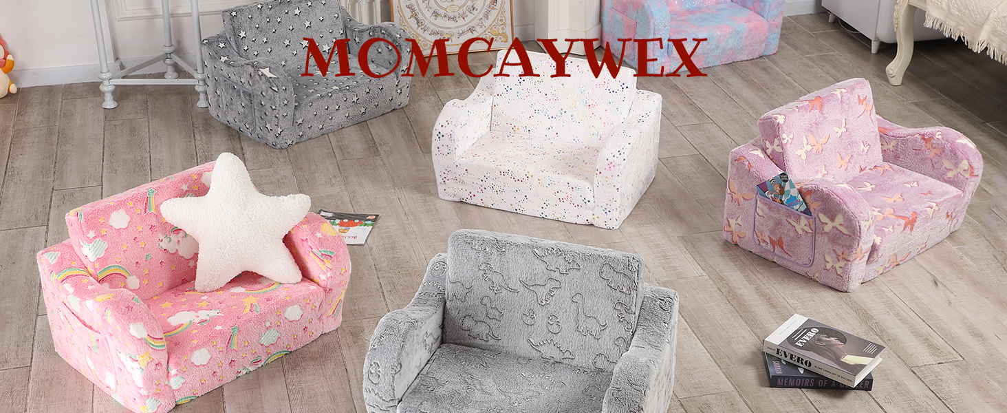 toddler couch sofa kids chair fold out pillow