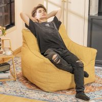 Bean Bag Chair with Filler, Bean Bag Sofa Chair with Tufted Soft Armrests Plush Lazy Sofa Comfy Chair,Large BeanBag Chair for Adults in Livingroom, Bedroom - Image 5