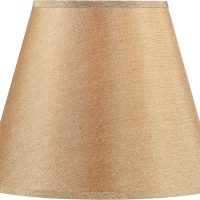 Aspen Creative 32096, Hardback Empire Transitional Spider Shade in Gold Brown with Burlap Textured Fabric, 9" Top x 16" Bottom x 13" Slant Height - Image 3
