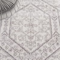 SAFAVIEH Adirondack Collection Area Rug - 8' x 10', Ivory & Silver, Oriental Medallion Design, Non-Shedding & Easy Care, Ideal for High Traffic Areas in Living Room, Bedroom (ADR108B) - Image 7