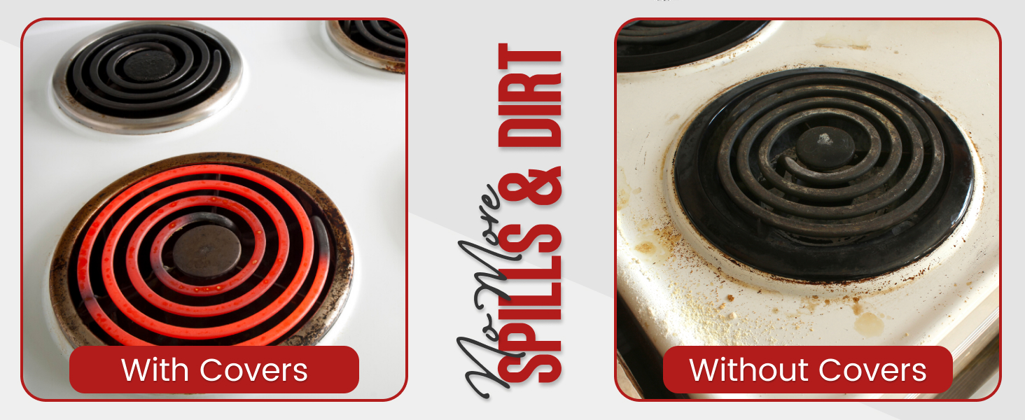 electric stove burner covers